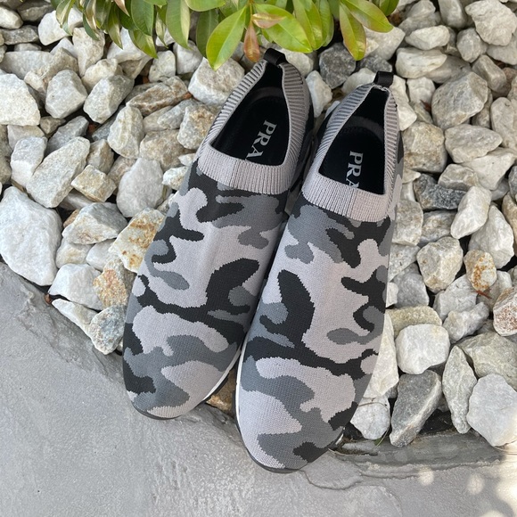 Prada camouflage grey Sneakers 👟👟